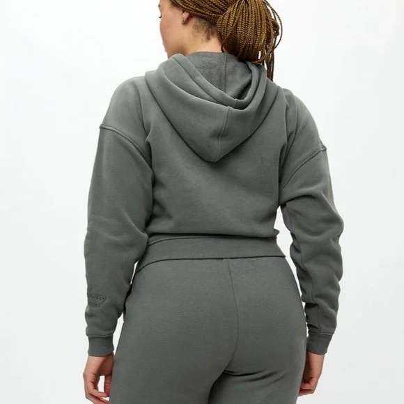 NWOT 🆕 Buffbunny Threads Plush Hoodie Frosted Sage - Picture 3 of 13